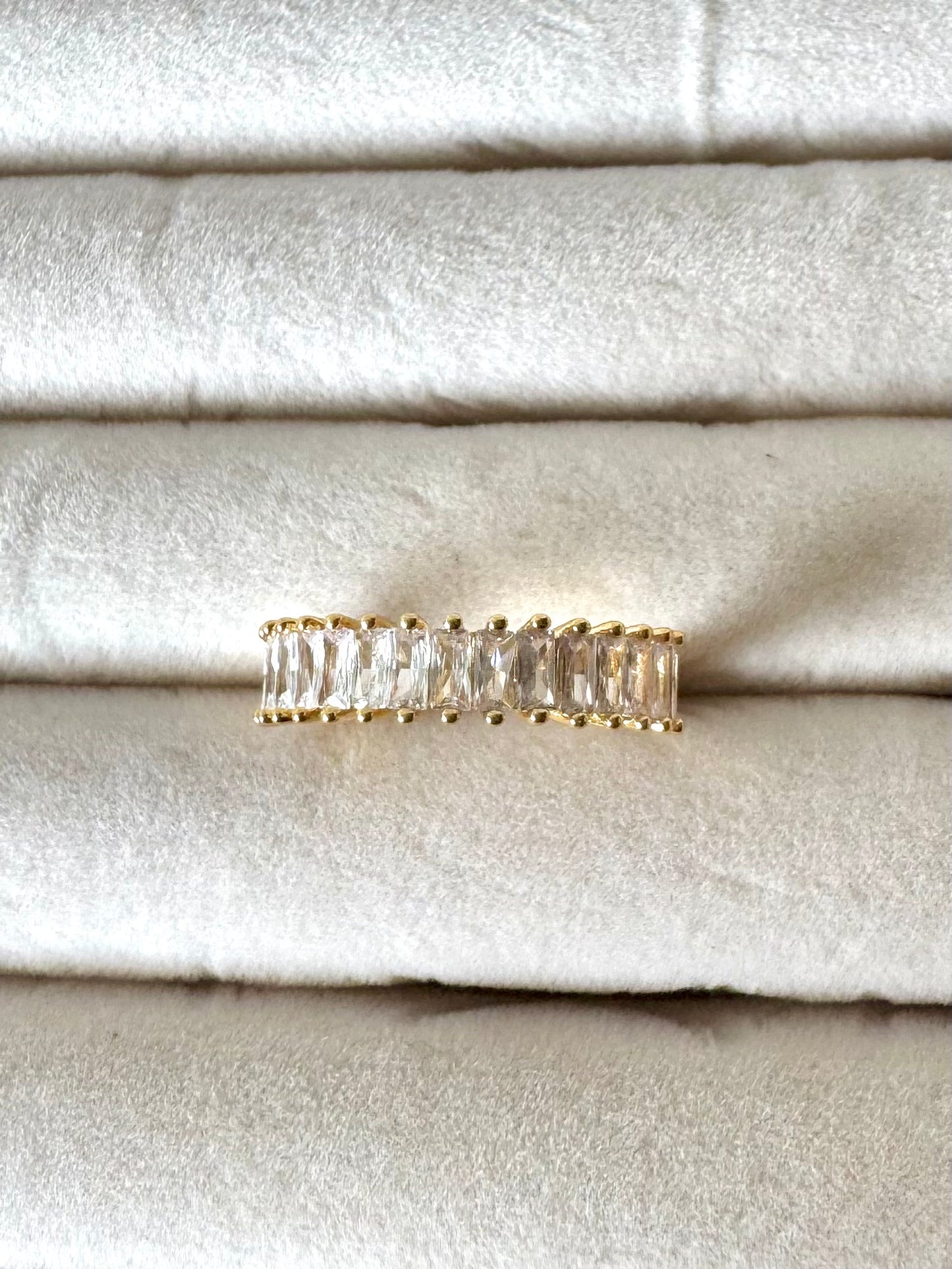Luna 18K gold-plated adjustable ring