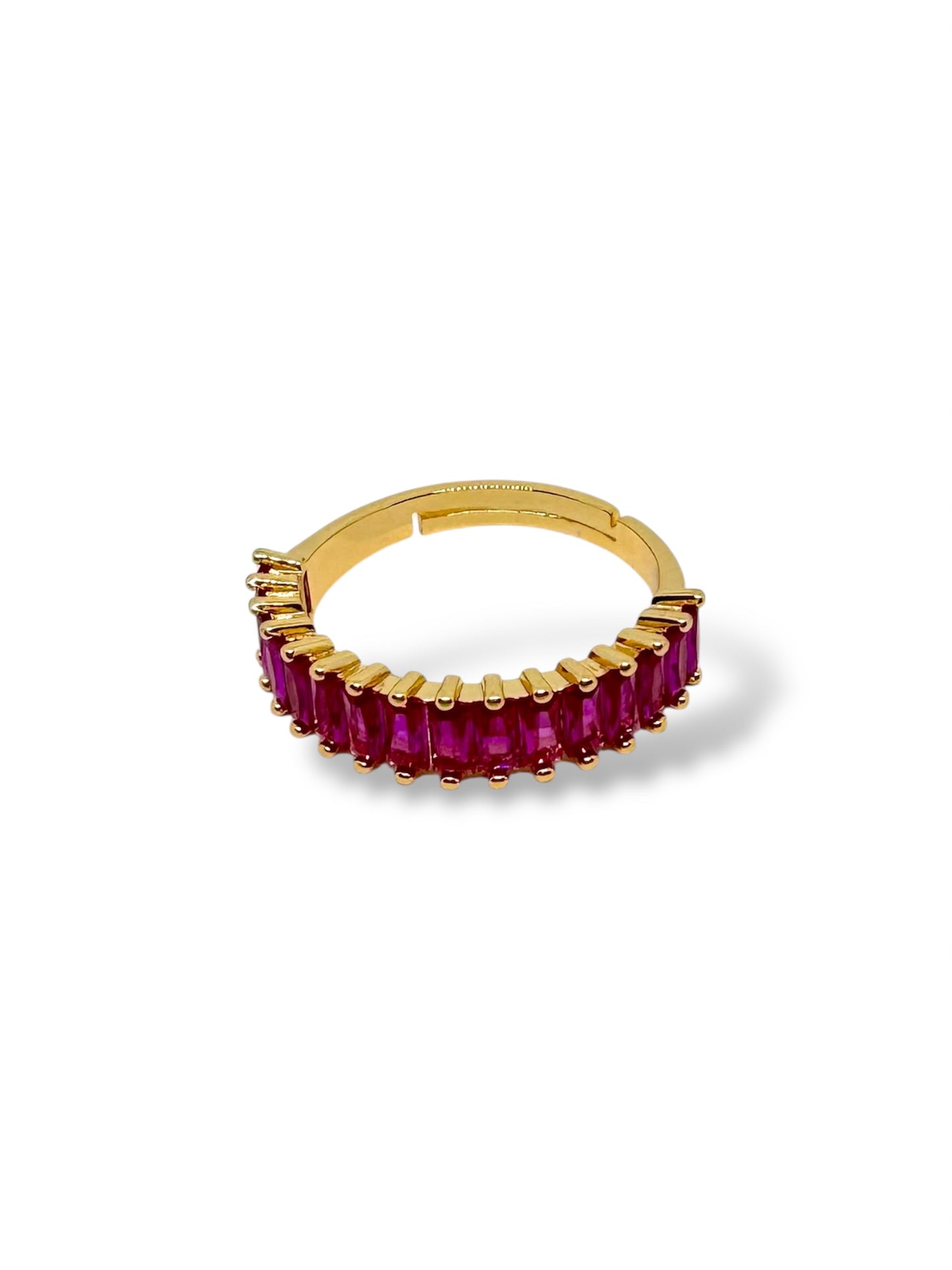 Luna 18K gold-plated adjustable ring