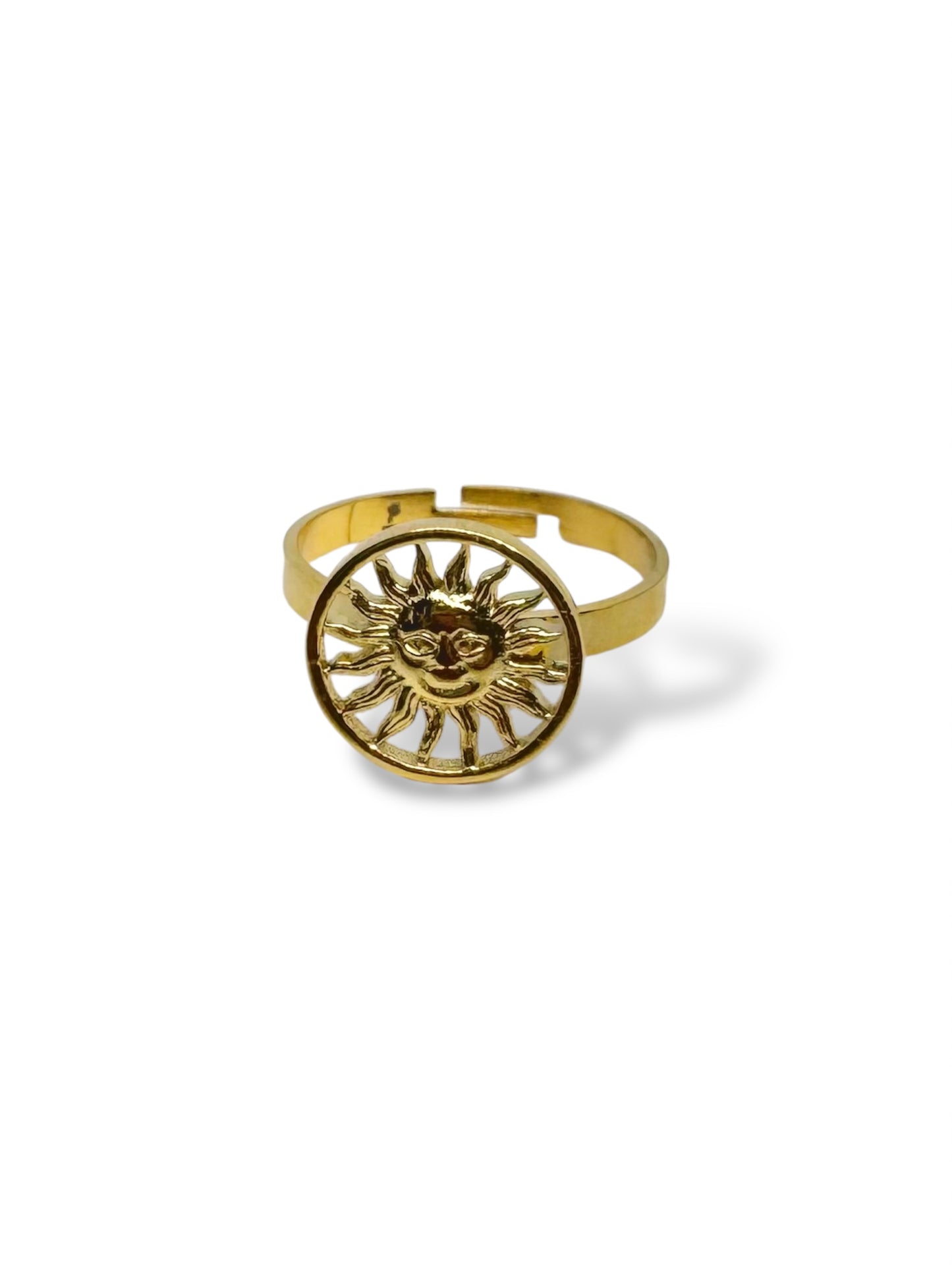 Helia 18K gold-plated adjustable ring