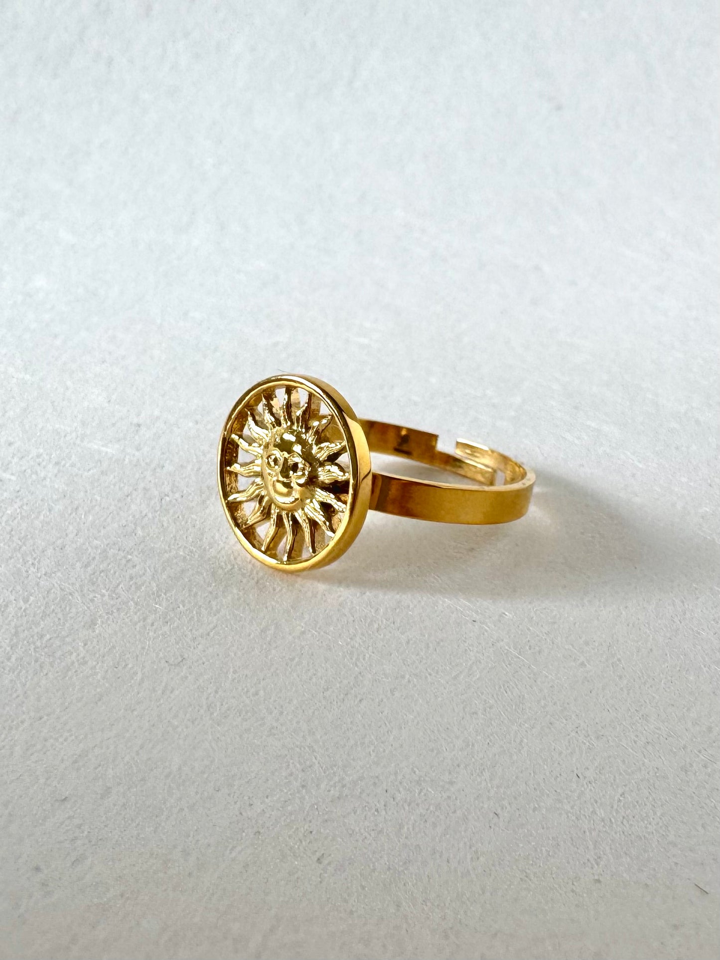 Helia 18K gold-plated adjustable ring