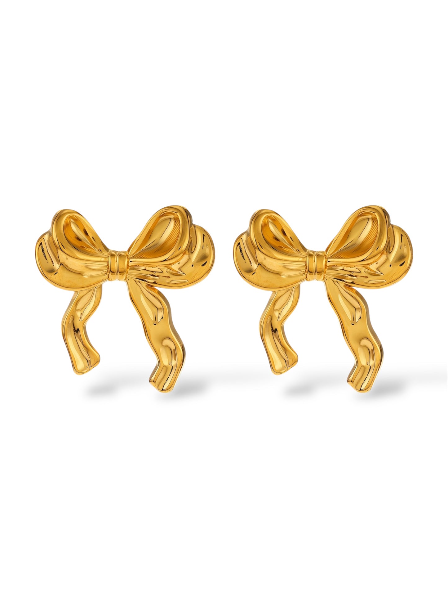 Golden Bow Studs