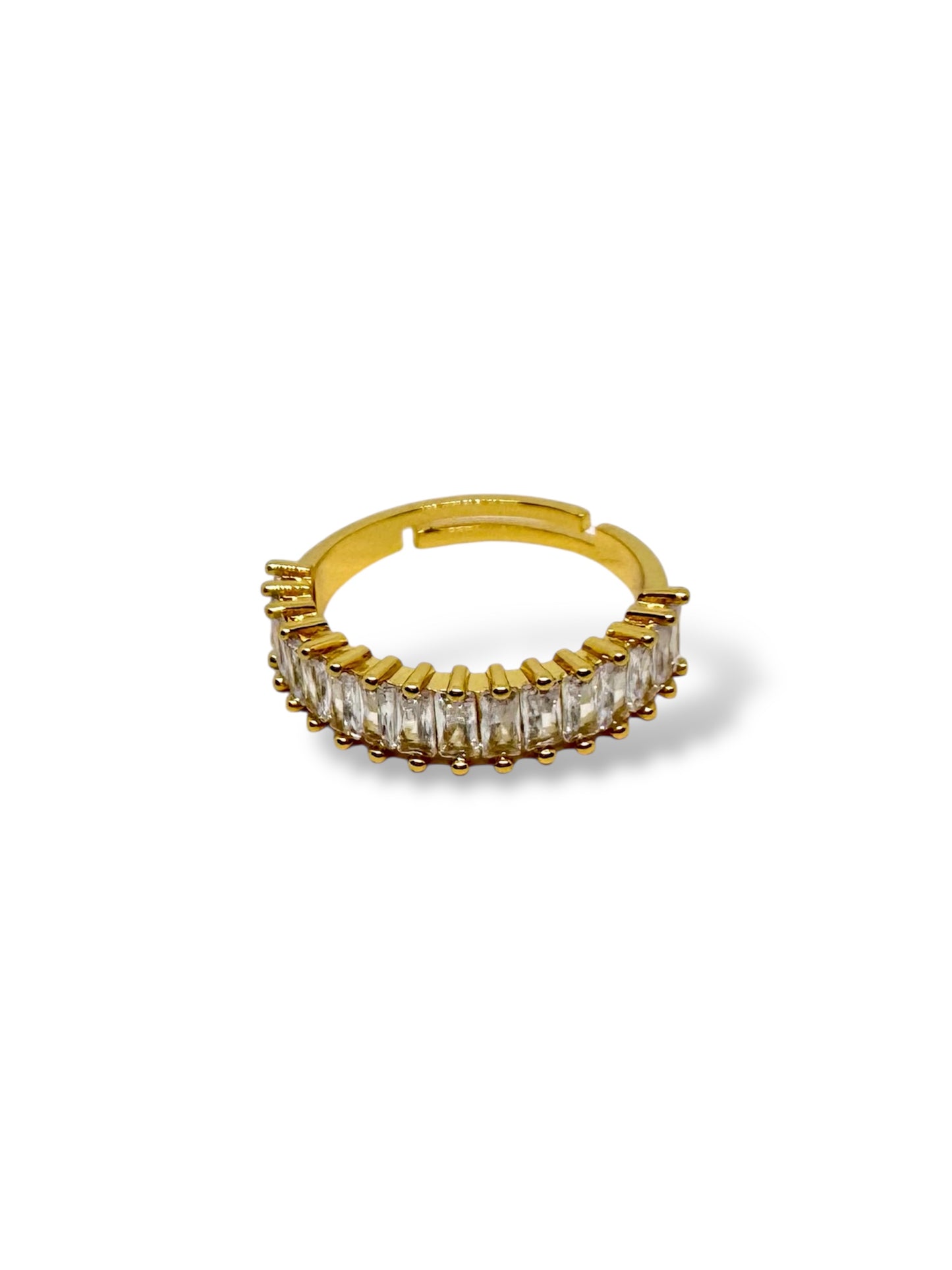 Luna 18K gold-plated adjustable ring