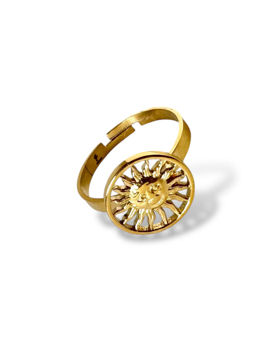 Helia 18K gold-plated adjustable ring