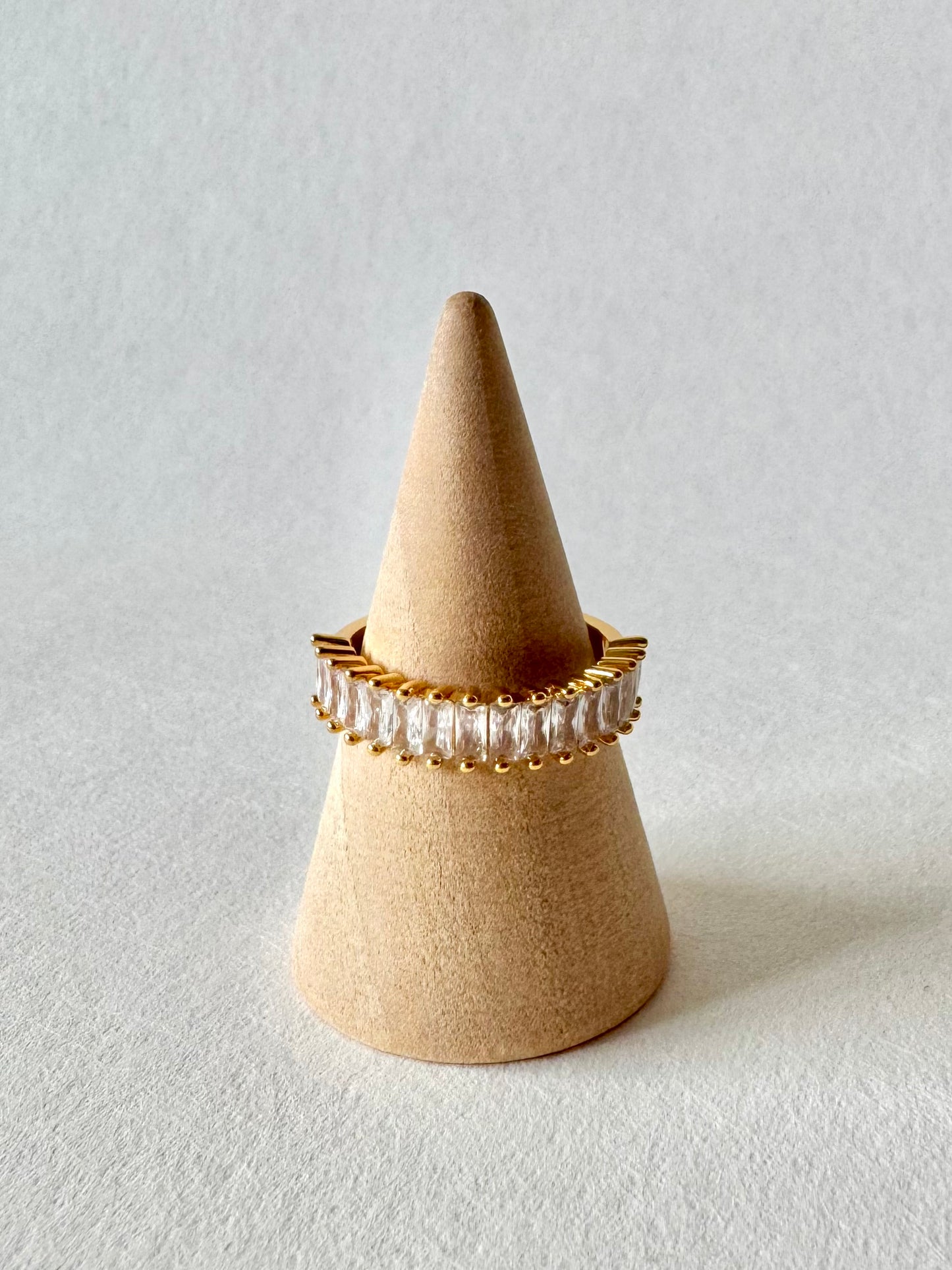 Luna 18K gold-plated adjustable ring
