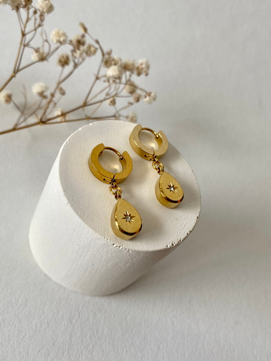Celeste Huggie Dangle Earrings