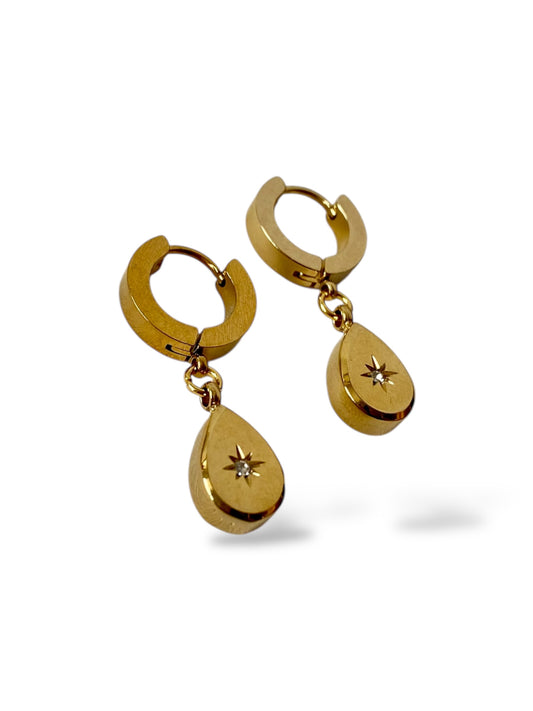Celeste Huggie Dangle Earrings