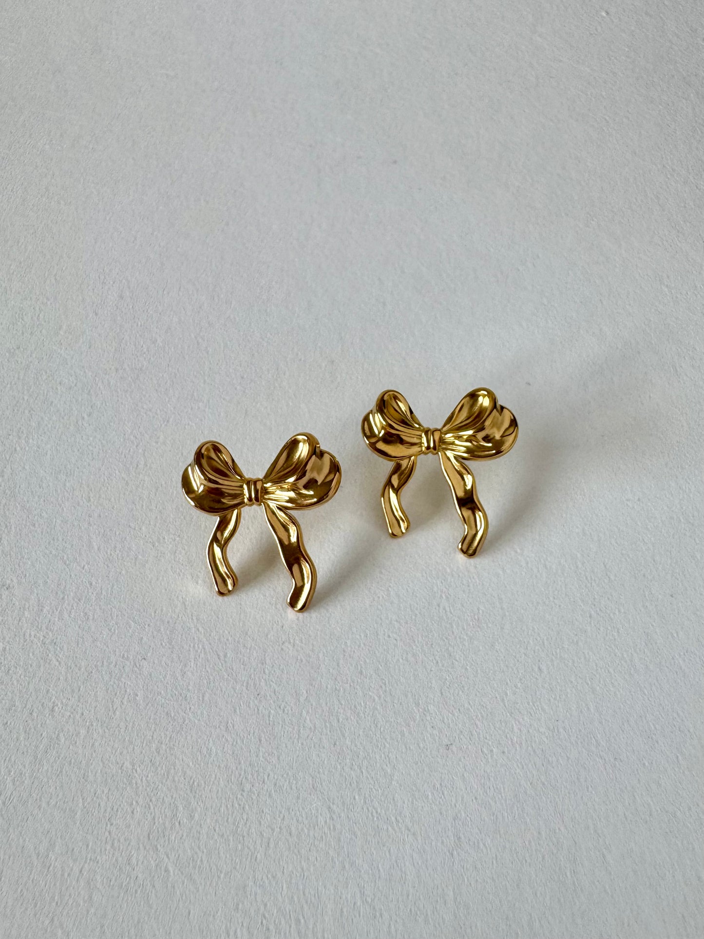 Golden Bow Studs