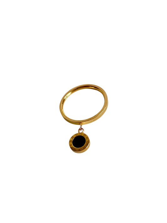 Xena stainless steel dangle ring