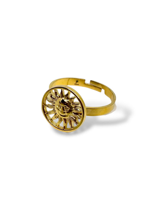 Helia 18K gold-plated adjustable ring